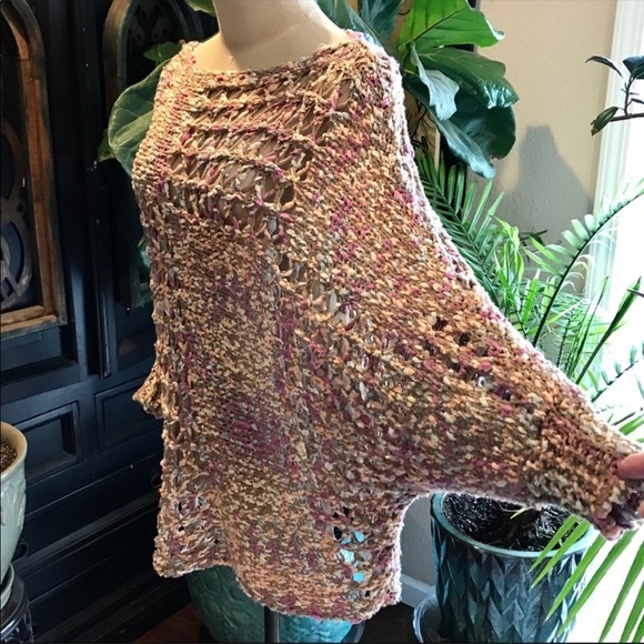 Cotton Candy Handmade wide knit sweater - Picture 6 of 12